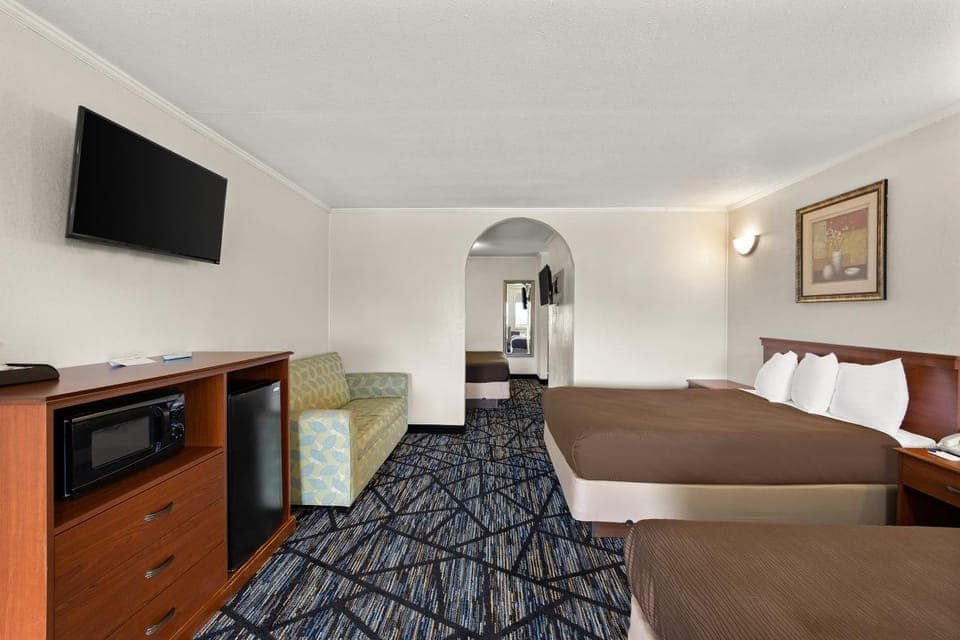 Bed, TV and multimedia, Seating area