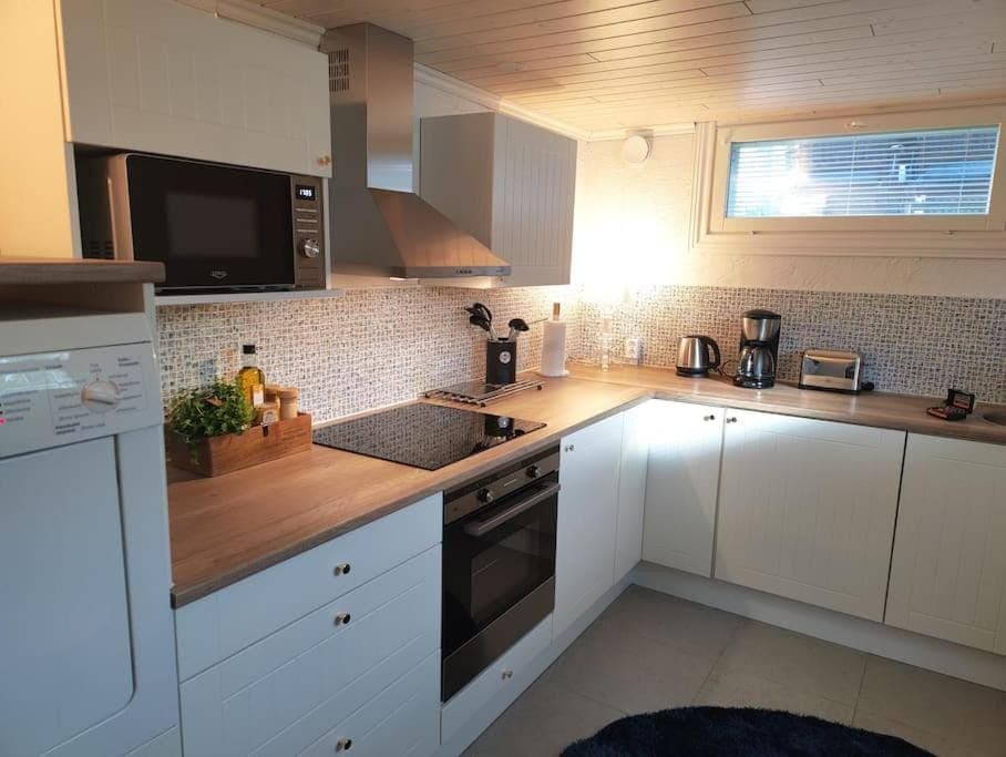 Yksityinen kellarikerros omalla sisäänkäynnillä, Pietarsaari Apartment in Finland