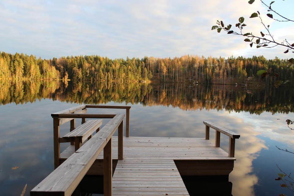 Natural landscape, Lake view