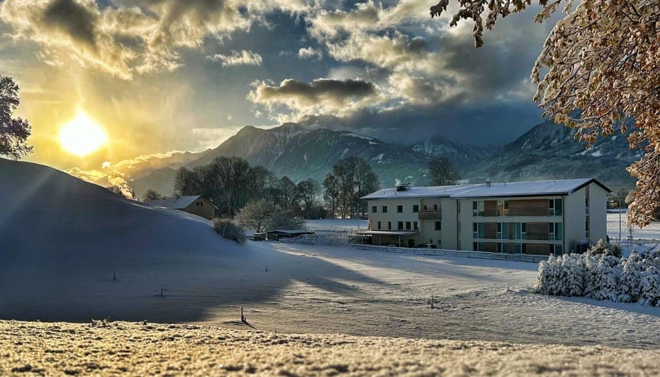 Property building, Natural landscape, Mountain view
