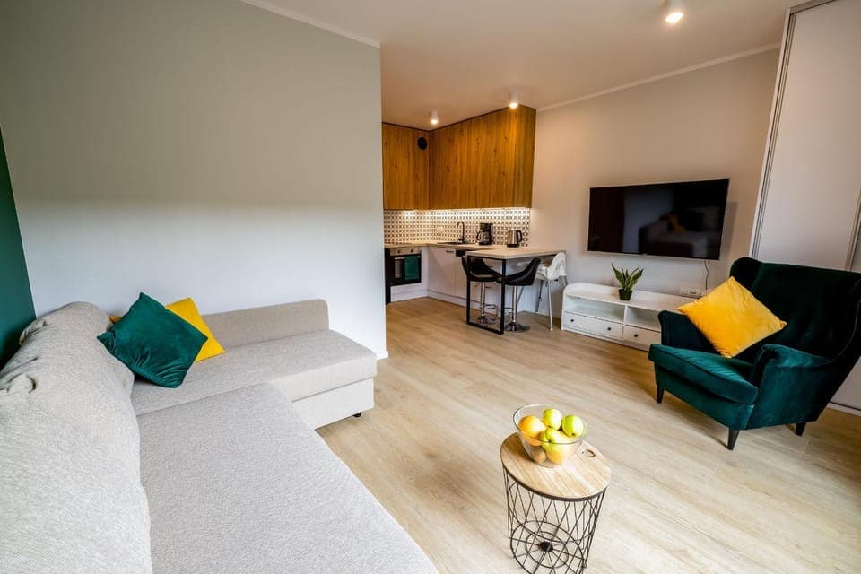 TV and multimedia, Kitchen or kitchenette, Living room, Seating area, Dining area, minibar, stove