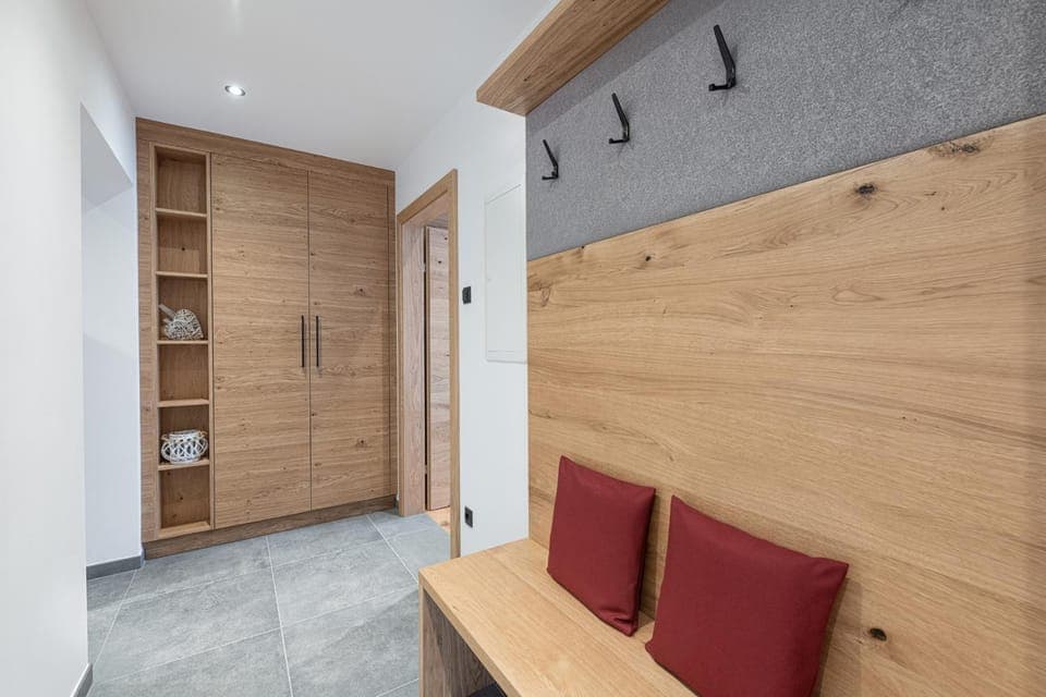 Seating area, wardrobe