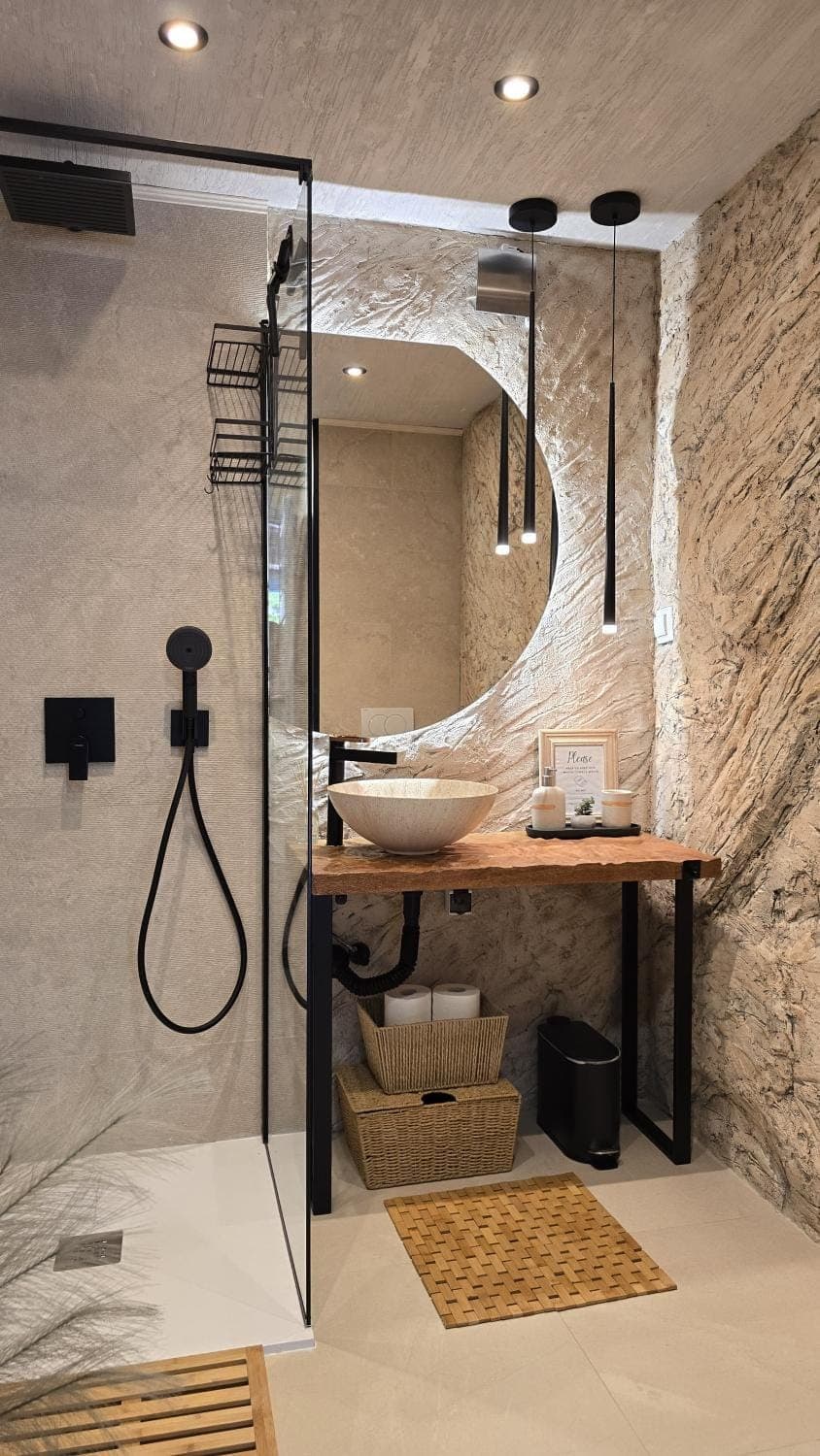 Shower, Bathroom, towels