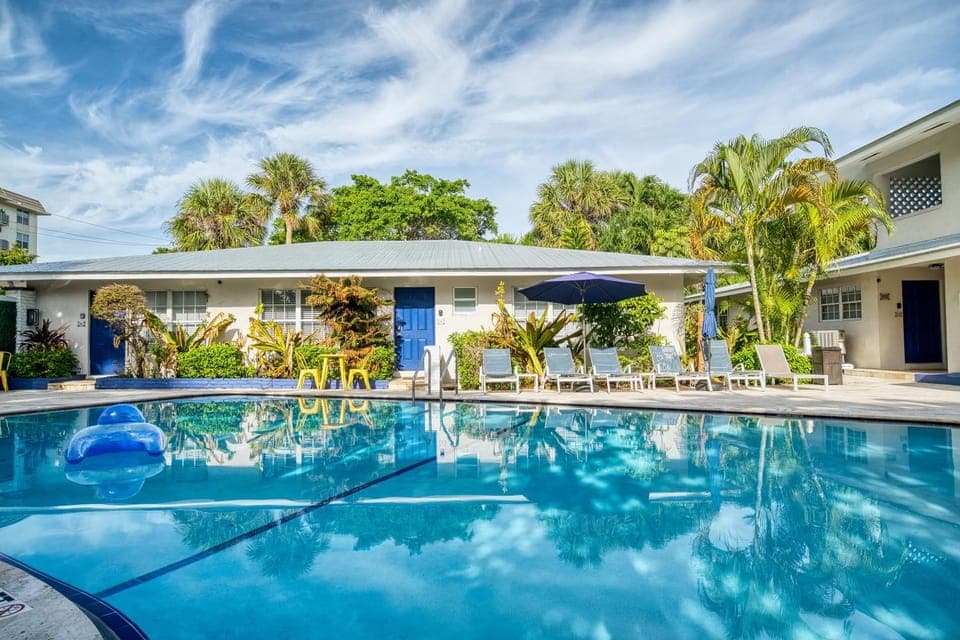 Property building, View (from property/room), Pool view, Swimming pool