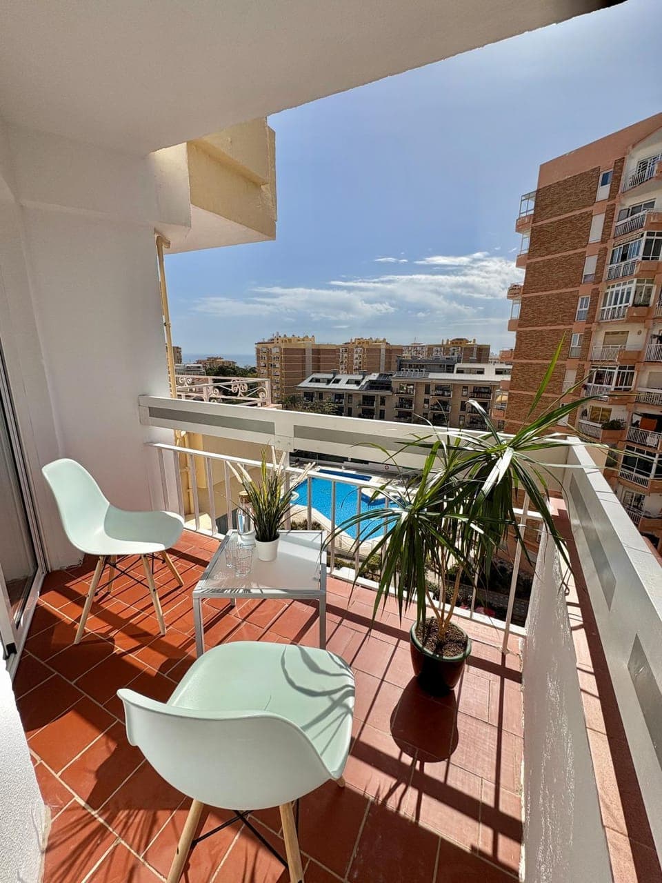 Balcony/Terrace, Pool view, Sea view