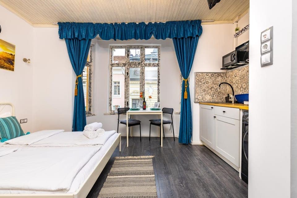 Bed, Kitchen or kitchenette, Dining area, Bedroom