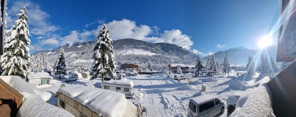 Day, Natural landscape, Winter, Mountain view