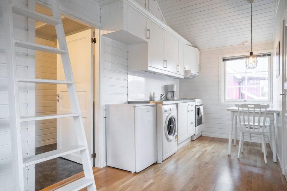 Coffee/tea facilities, Kitchen or kitchenette, Dining area, oven, stove, washing machine, kitchen