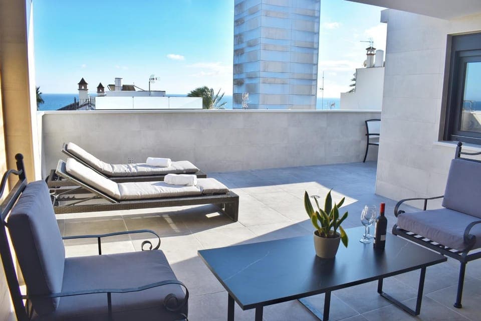 Day, View (from property/room), Balcony/Terrace, Seating area, sunbed