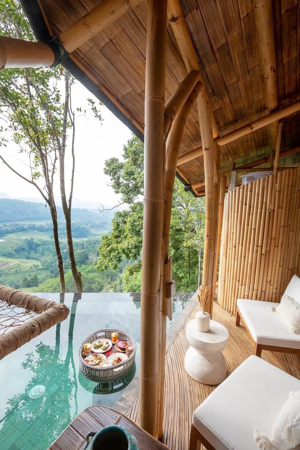 Day, Natural landscape, Garden, View (from property/room), Balcony/Terrace, Food and drinks, Food, Garden view, Mountain view, Pool view, Swimming pool, sunbed