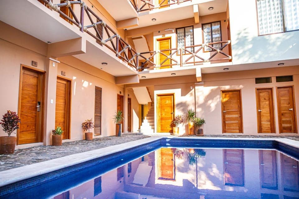 Property building, Pool view, Swimming pool