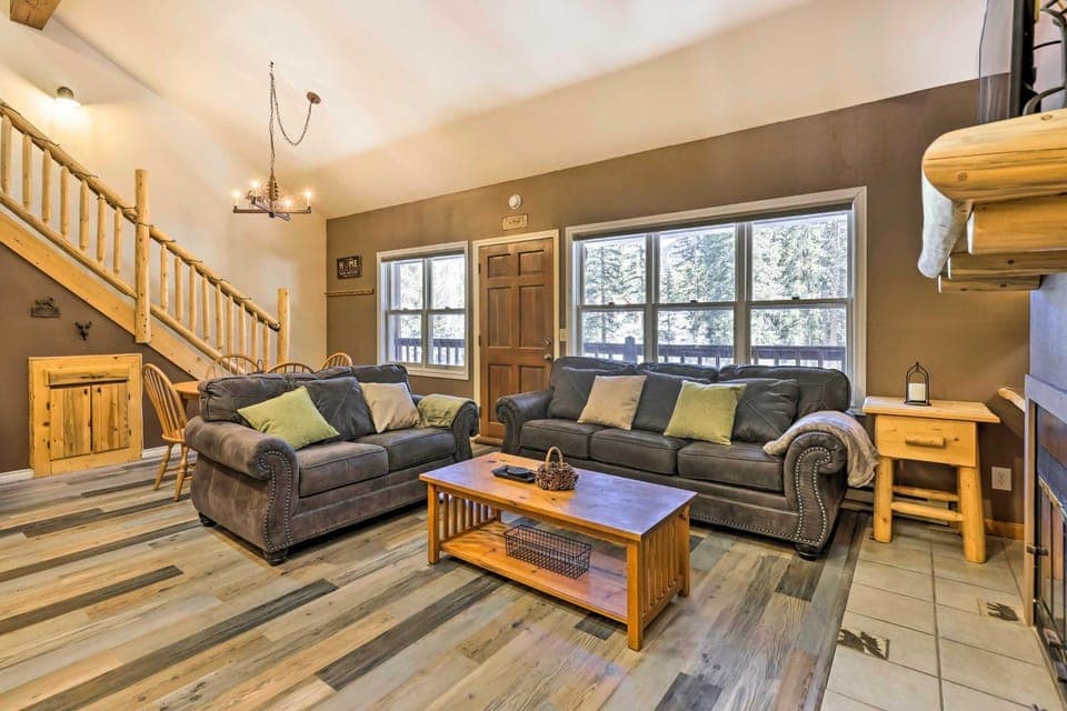 Walk to Grand Lake: Riverfront Gem w/ Fireplace! House in Grand Lake