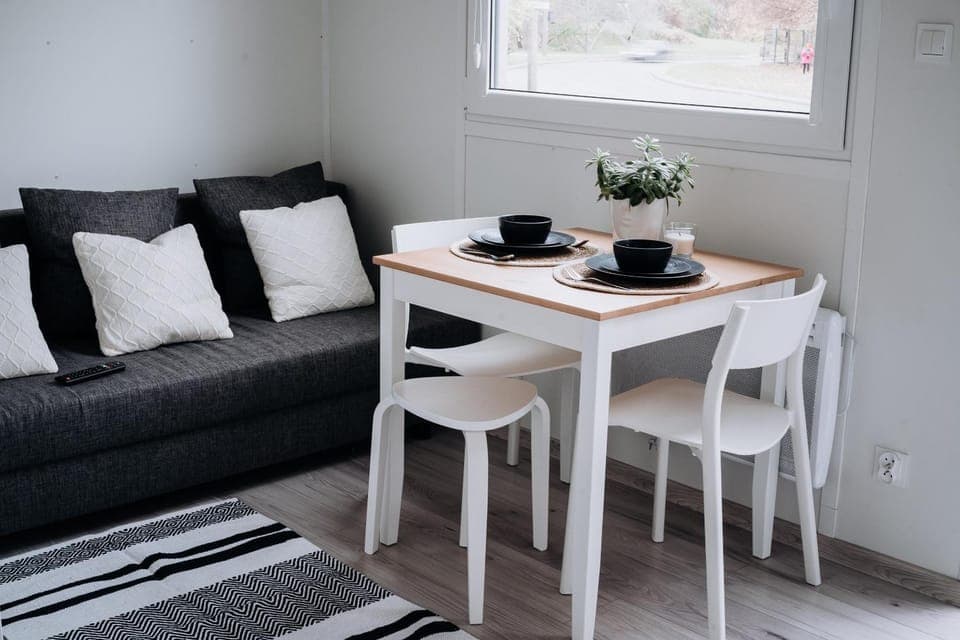 Living room, Seating area, Dining area