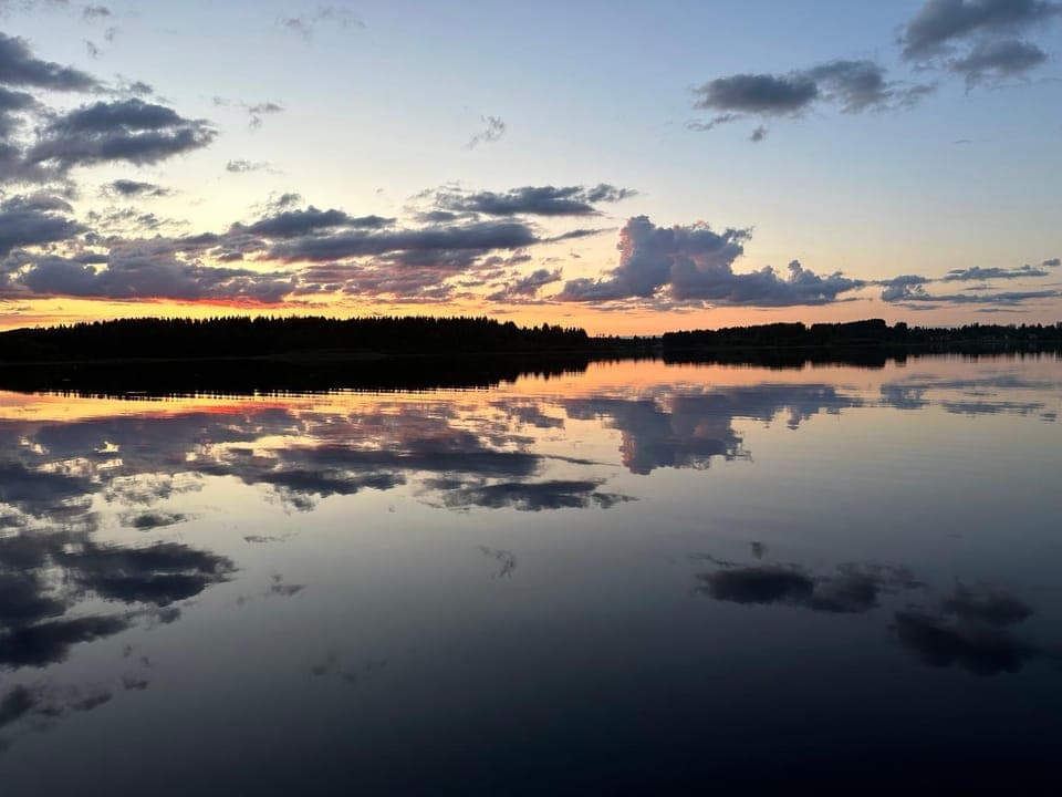 Natural landscape, Sauna, Lake view, Sunrise, Sunset