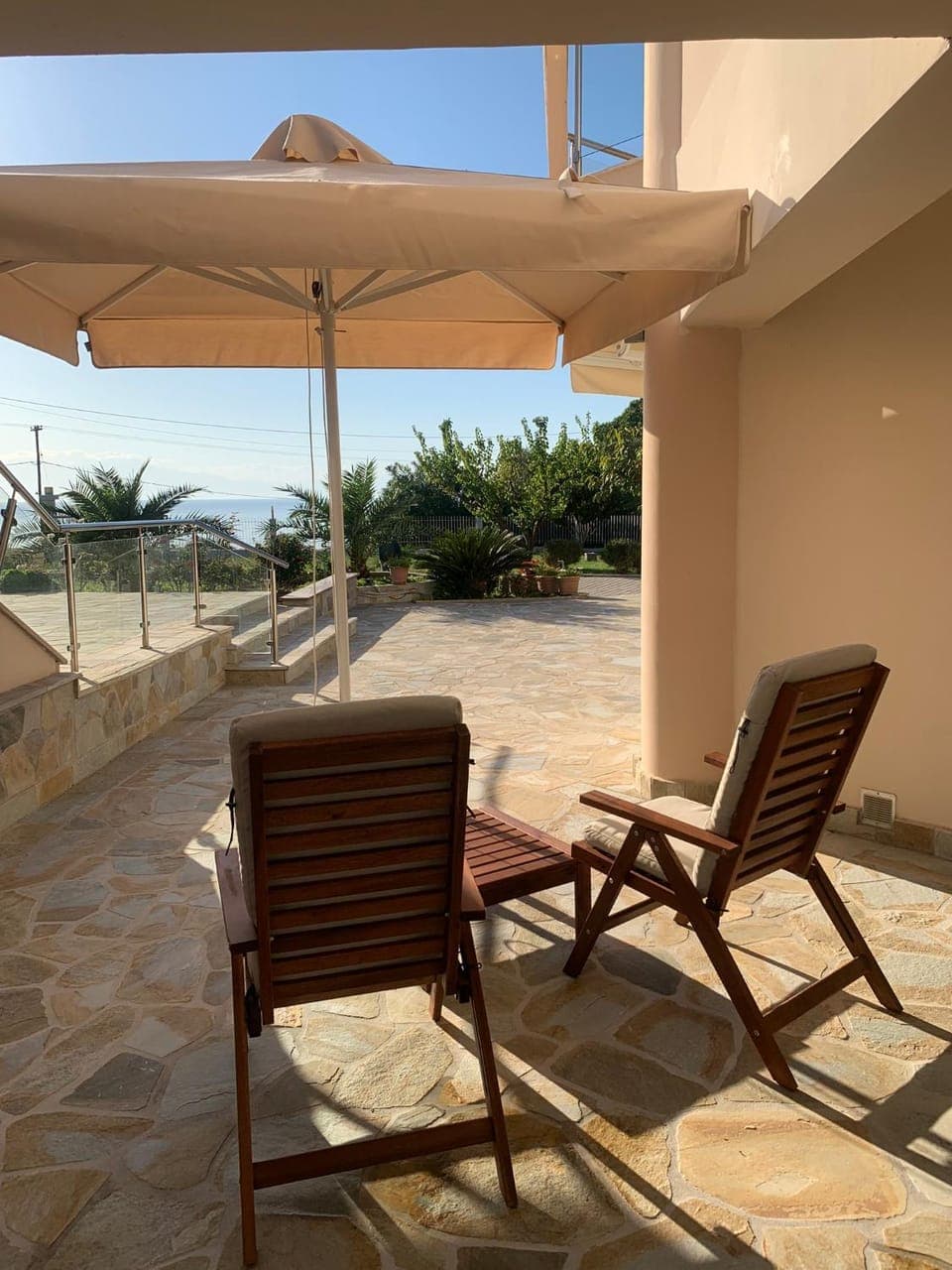 Patio, Day, View (from property/room), Balcony/Terrace, Sea view, sunbed