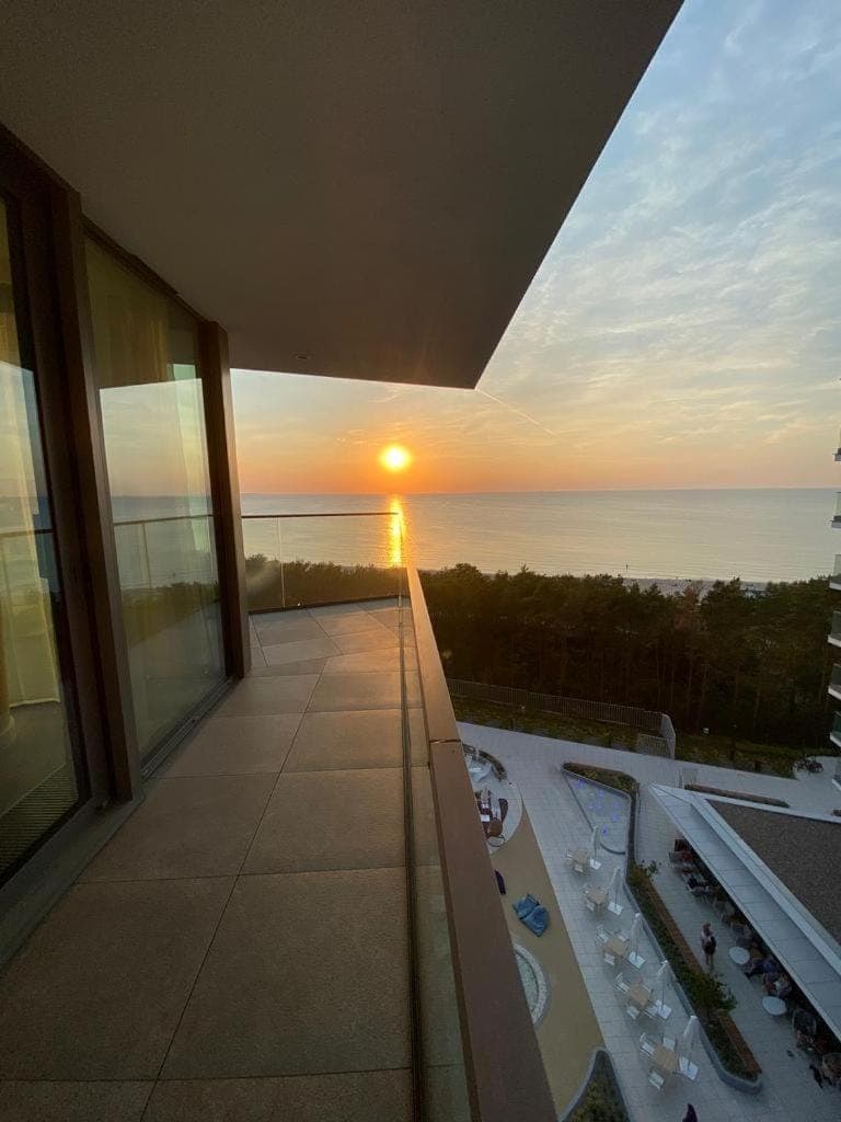 Property building, View (from property/room), Sea view, Sunset