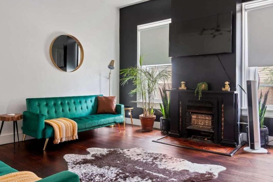 Living room, Seating area, flat iron