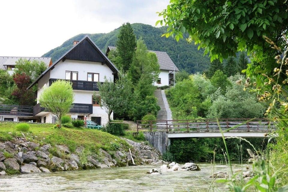 Property building, Spring, Natural landscape, River view