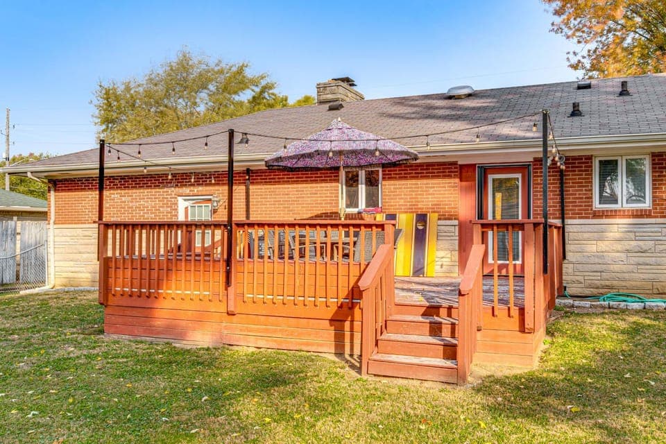 ~ 10 Mi to Dtwn: Indianapolis Home w/ Game Room! House in Perry Township