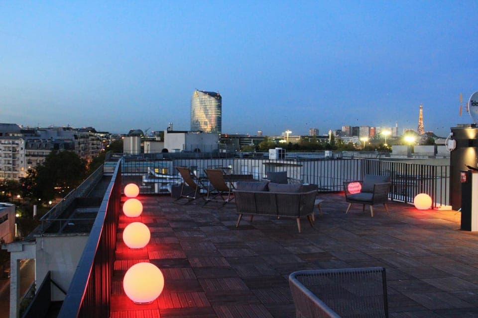 Property building, Night, View (from property/room), Balcony/Terrace, Balcony/Terrace, City view