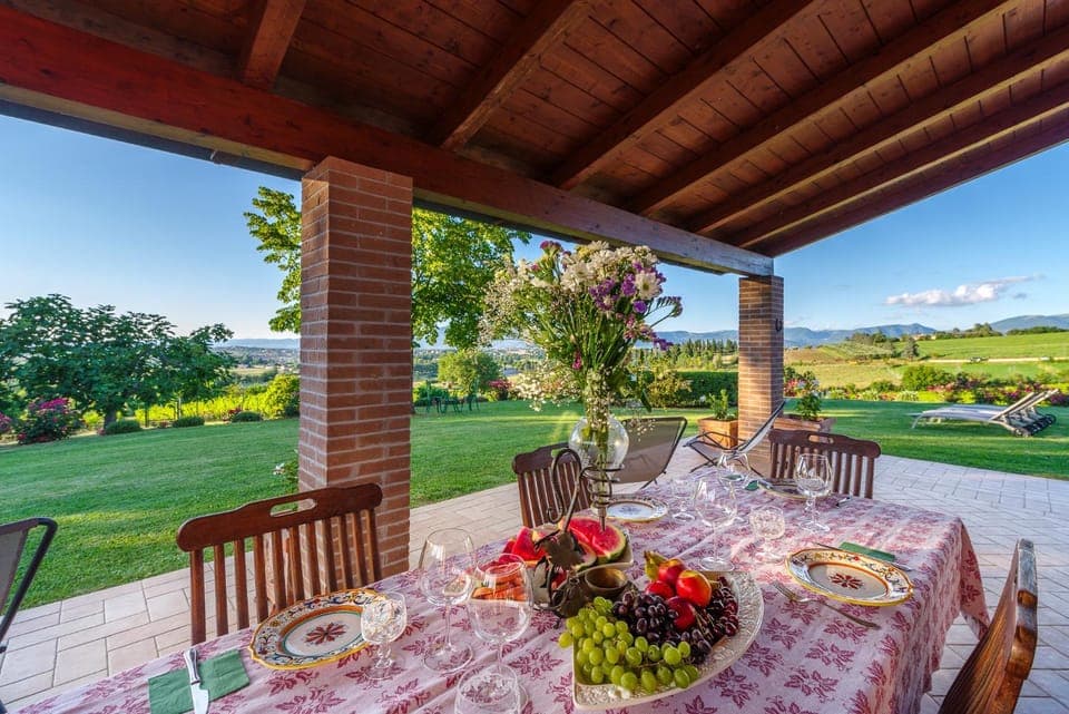 Patio, Natural landscape, Garden, Dining area