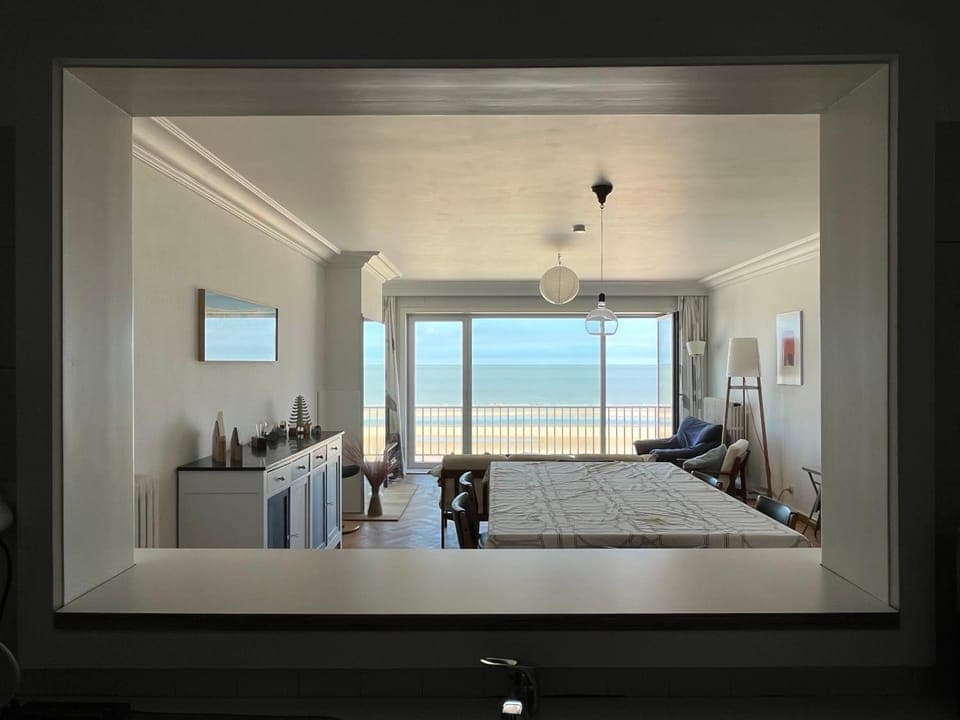 Living room, Photo of the whole room, Seating area, Dining area, Beach, Sea view
