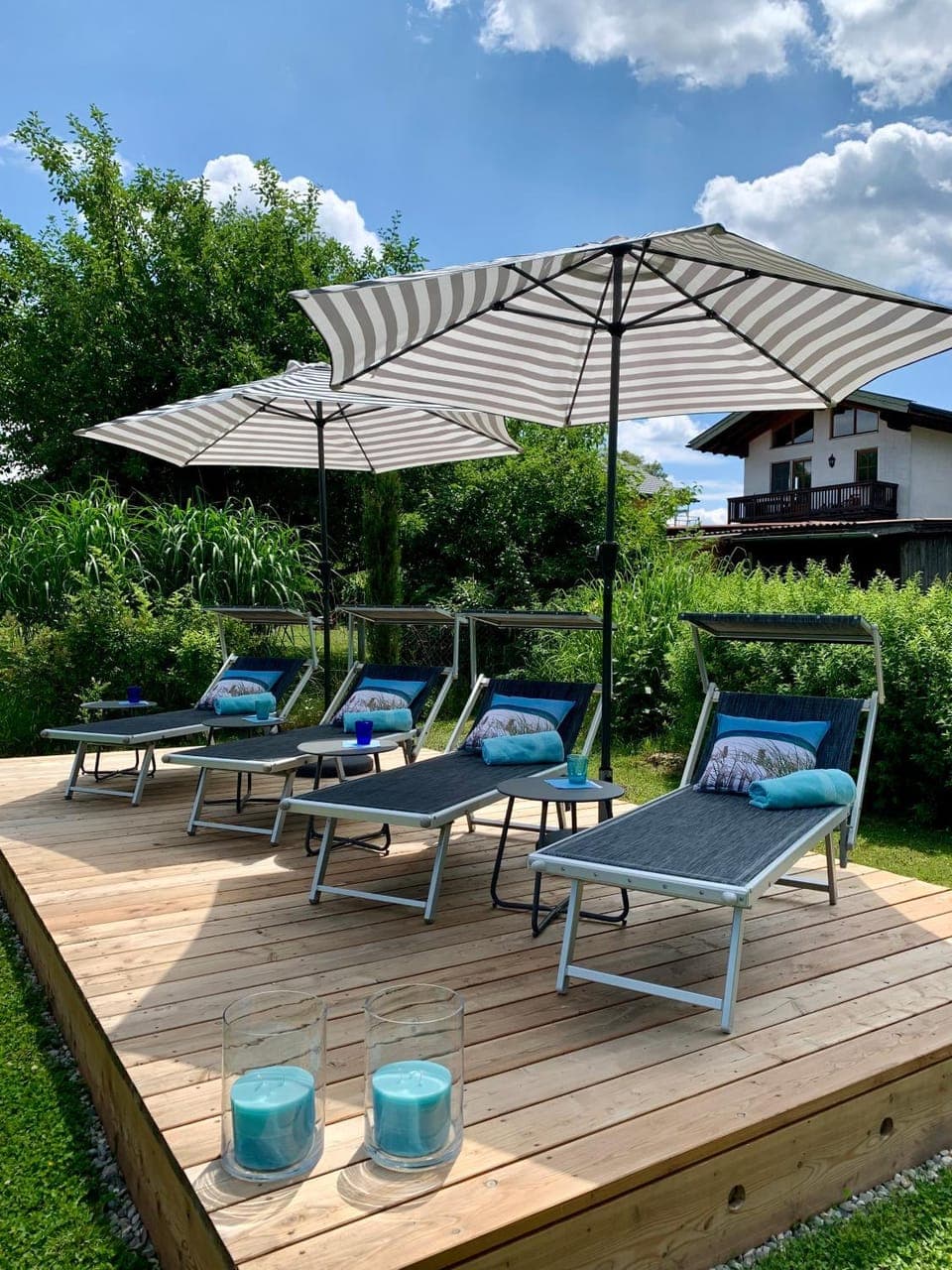 Garden, Garden, Balcony/Terrace, Garden view, sunbed