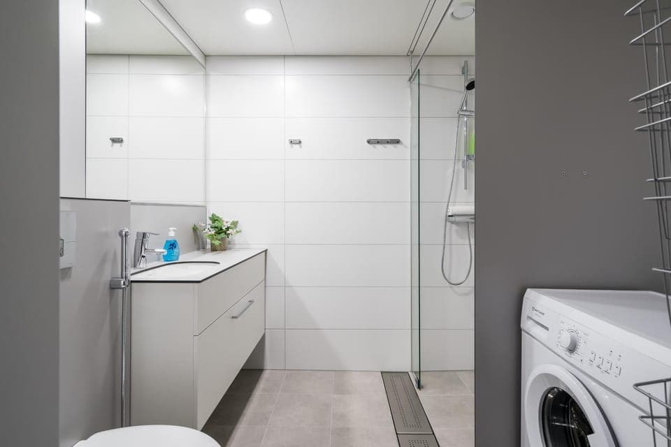 Toilet, Bathroom, washing machine