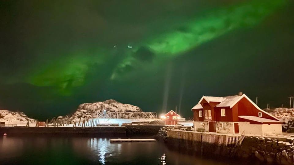 Property building, Night, Natural landscape, Winter