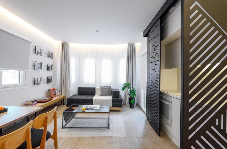 Living room, Seating area, Dining area