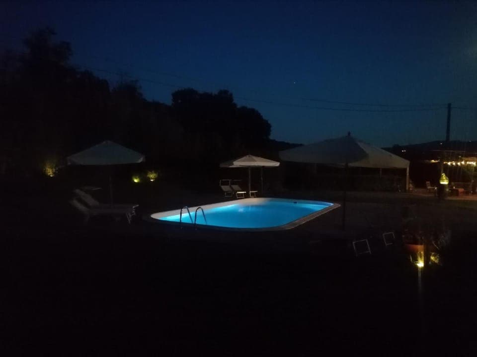 Night, Swimming pool