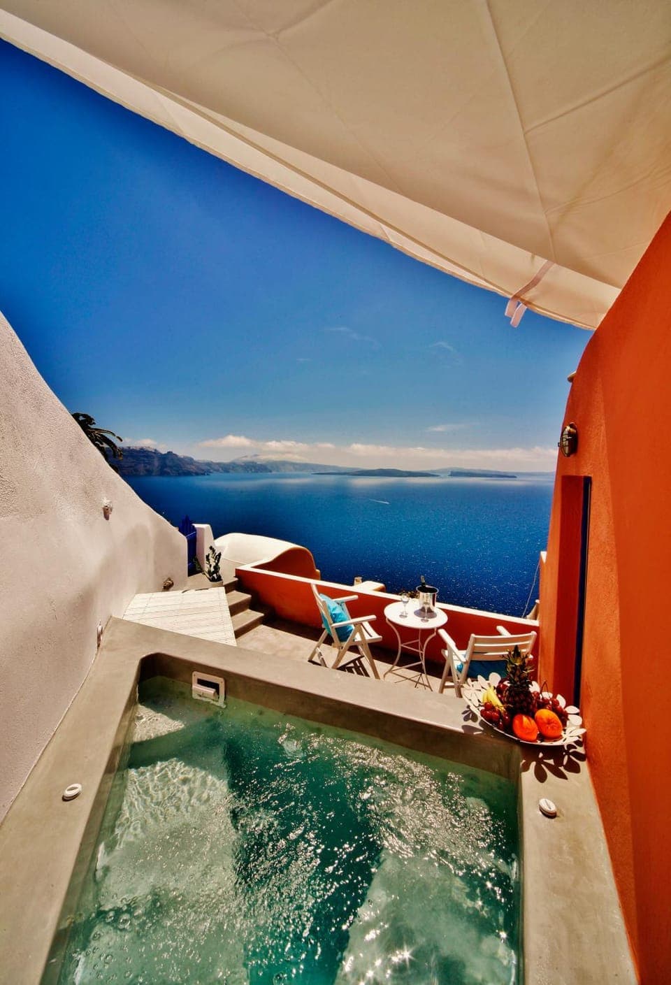 Natural landscape, Hot Tub, View (from property/room), Balcony/Terrace, Sea view