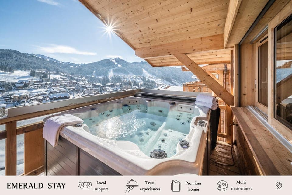 Day, Natural landscape, Hot Tub, Mountain view