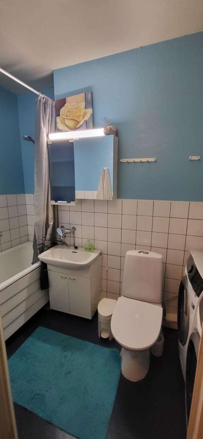 Cosy Big 2 room kitchen bathtub parking big TV Apartment in Helsinki