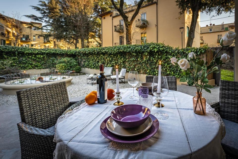 Day, Garden, Food and drinks, Dining area, Garden view