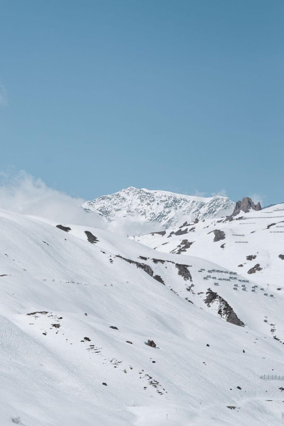 Day, Natural landscape, Winter, Mountain view