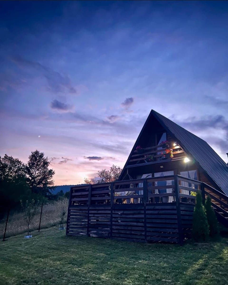 Property building, Natural landscape, Sunset