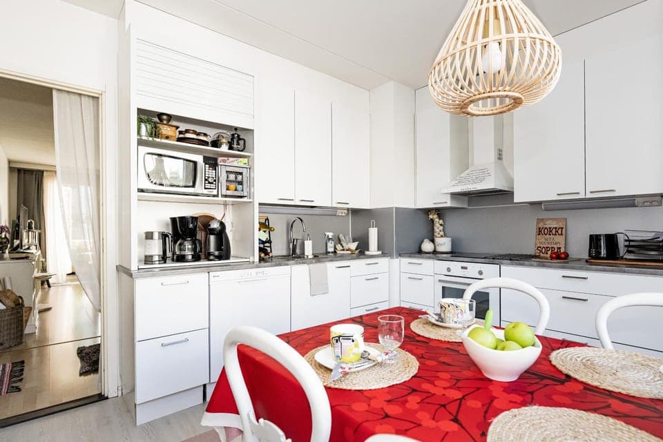 Coffee/tea facilities, Kitchen or kitchenette, Dining area, dishwasher, minibar, pet friendly, stove, toaster