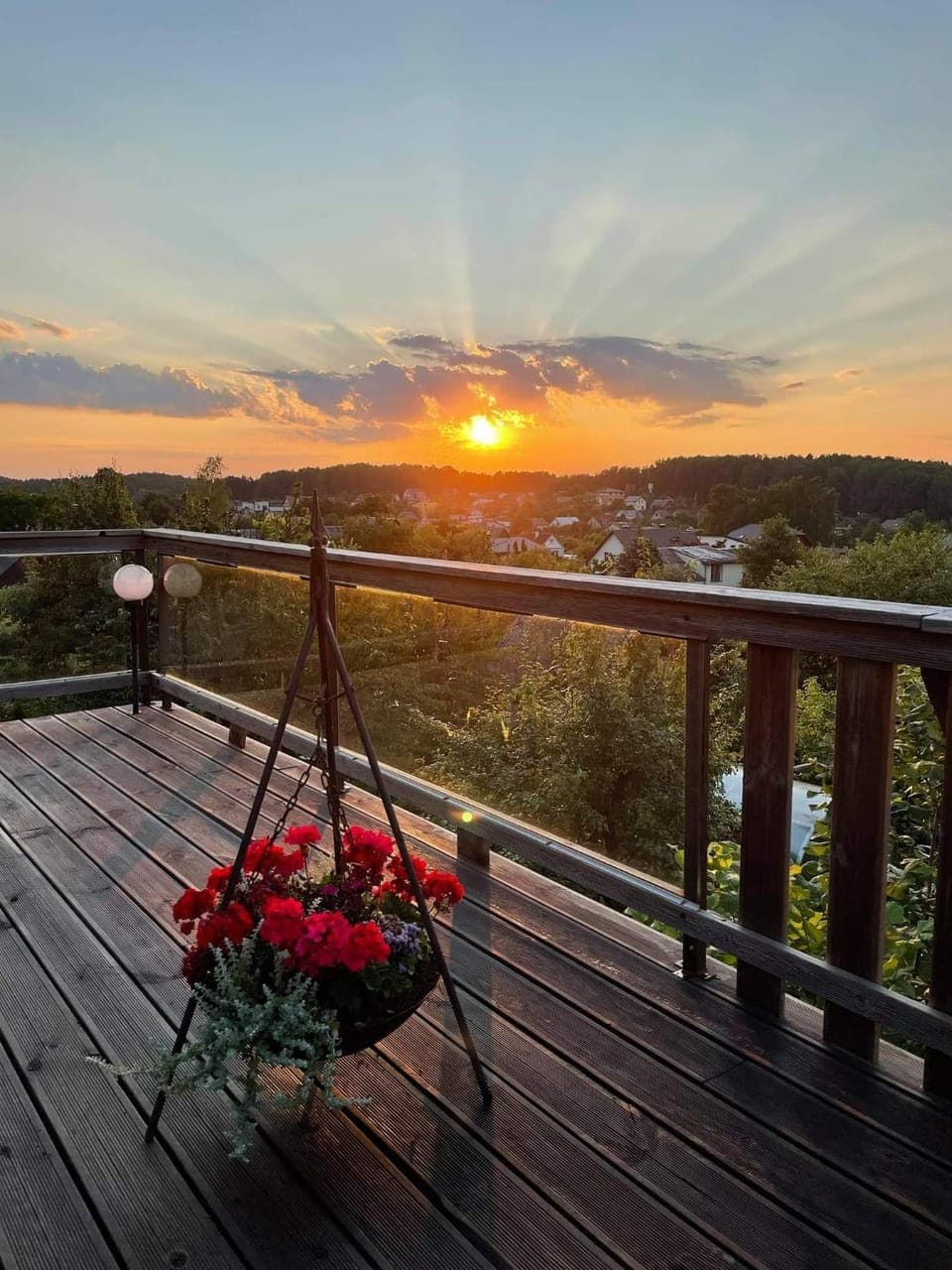 Natural landscape, Garden, View (from property/room), Balcony/Terrace, Balcony/Terrace, Sunset