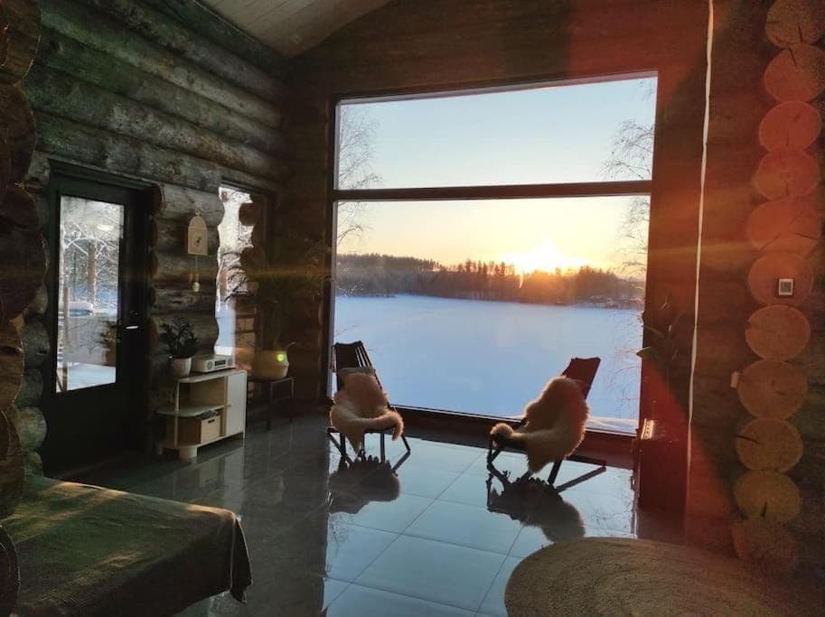 Living room, Lake view