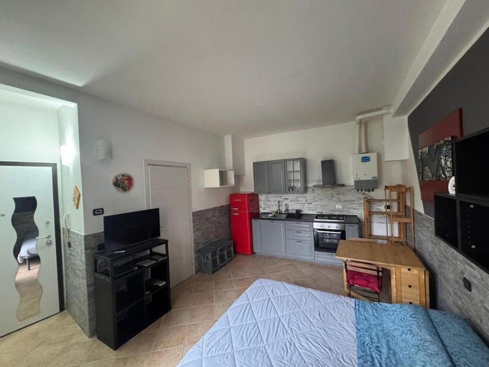 Communal lounge/ TV room, Bed, TV and multimedia, Kitchen or kitchenette, Photo of the whole room, minibar, oven, stove