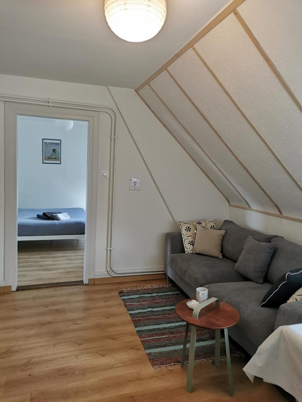 Bed, Living room, Bedroom