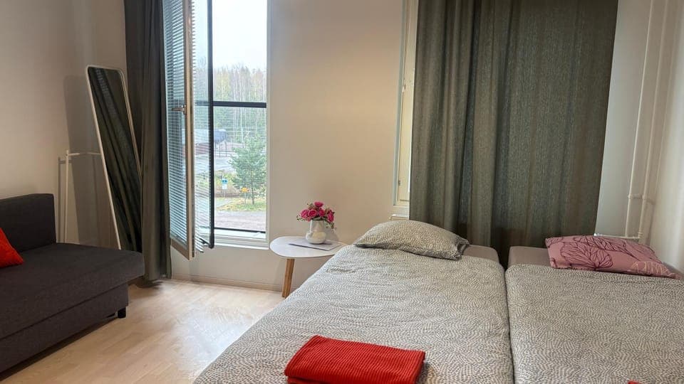 Bed, Living room