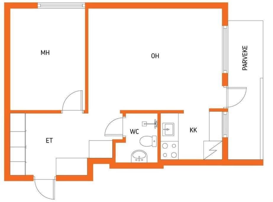Ydinkeskusta kaksio Saimaa näkymillä, AC, WiFi, parveke Apartment in Finland
