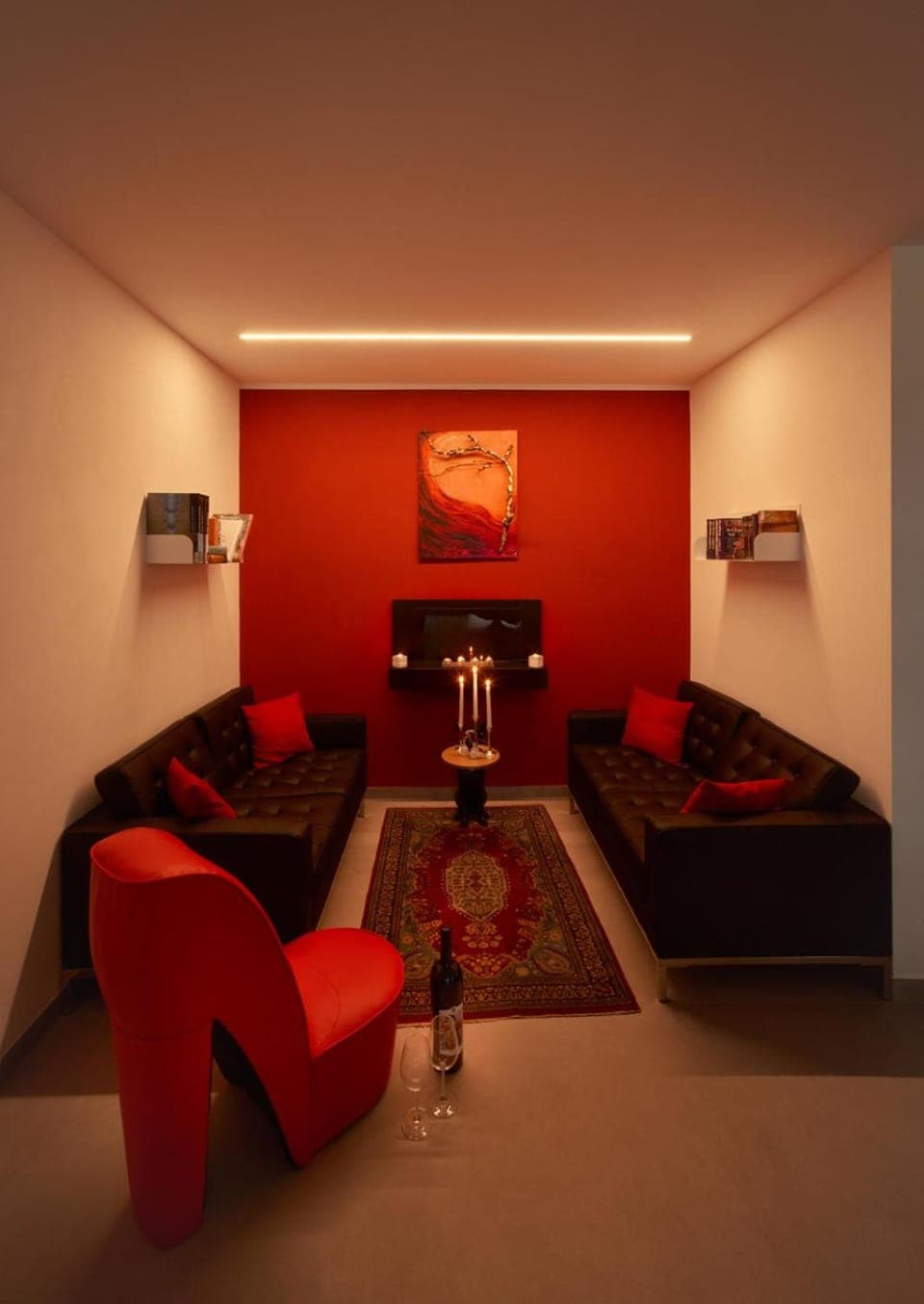 Library, Living room, Breakfast, Facility for disabled guests, flat iron, kitchen