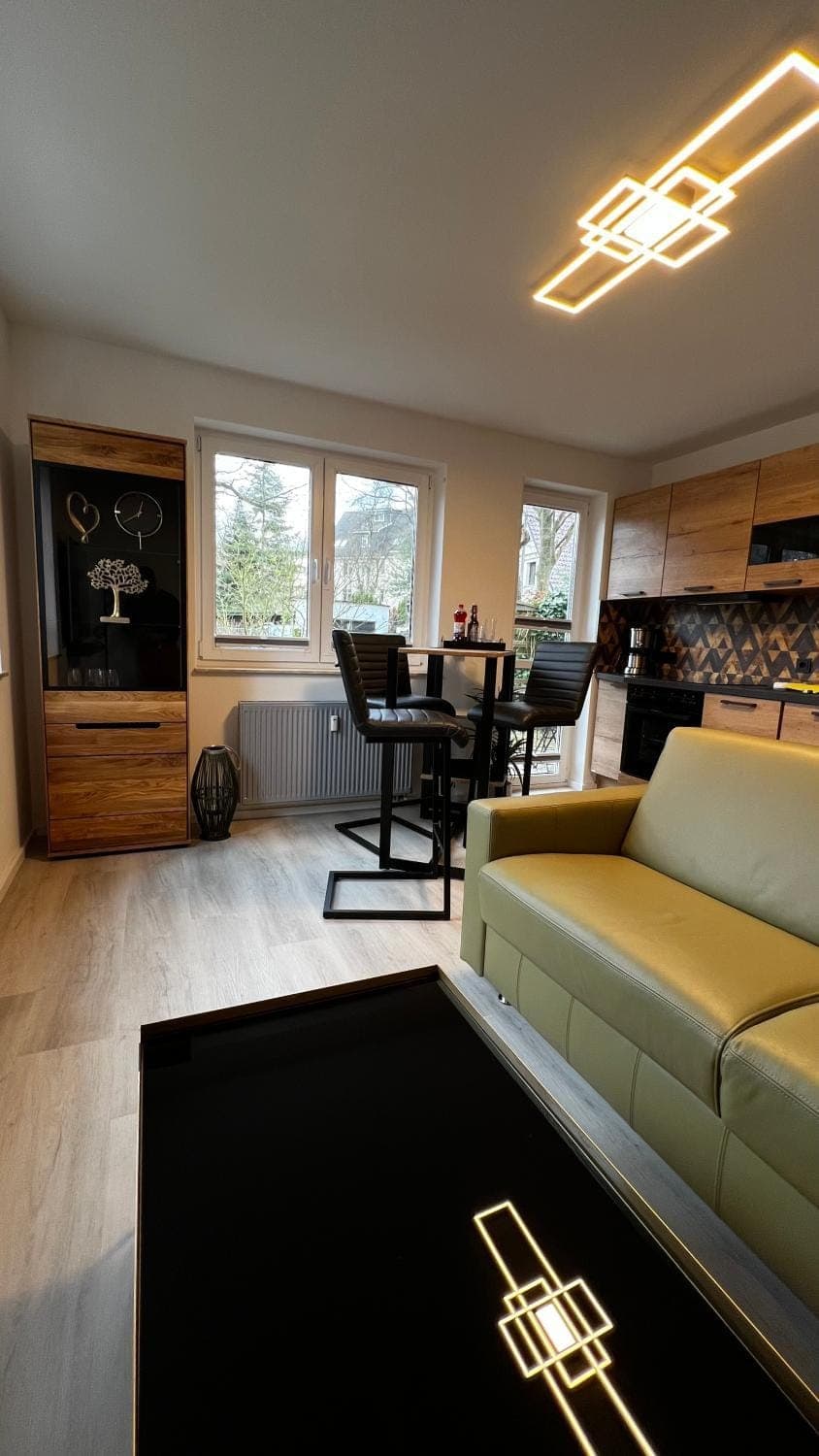 Kitchen or kitchenette, Living room, Seating area, Dining area, Evening entertainment