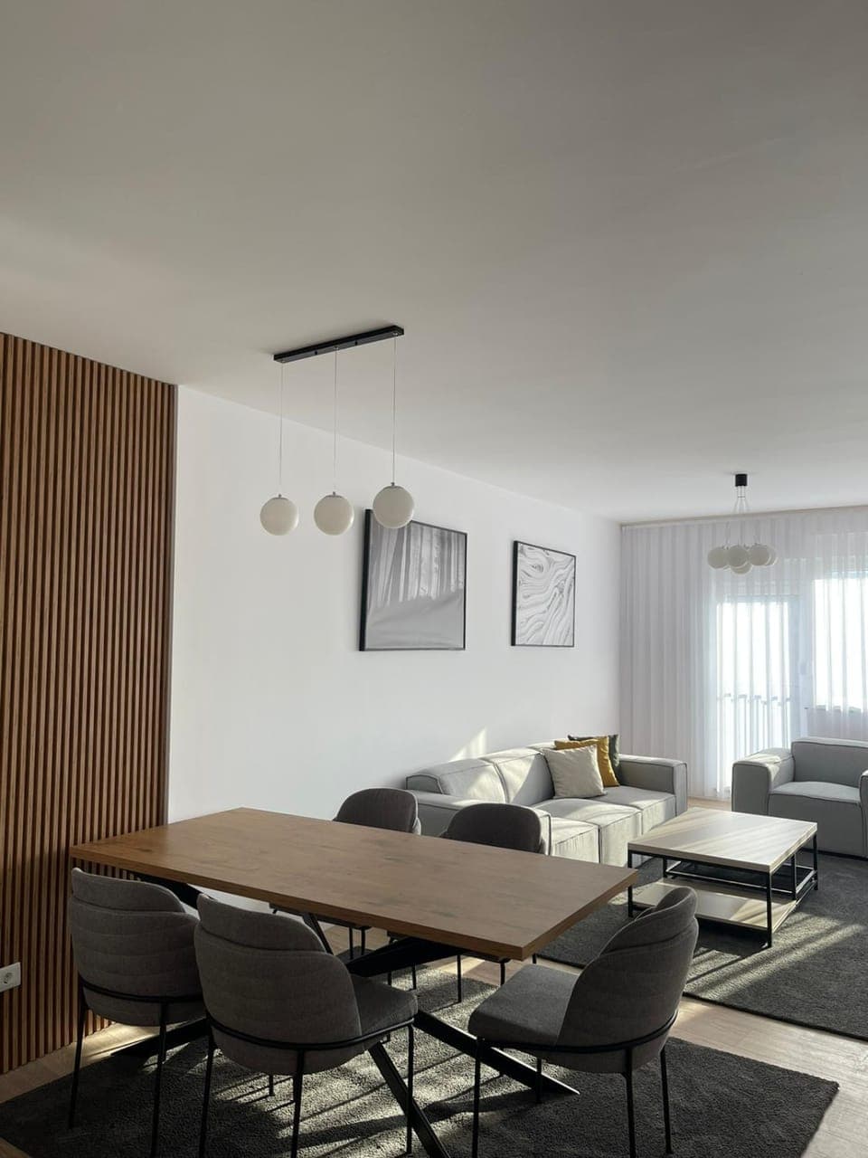 Living room, Seating area, Dining area