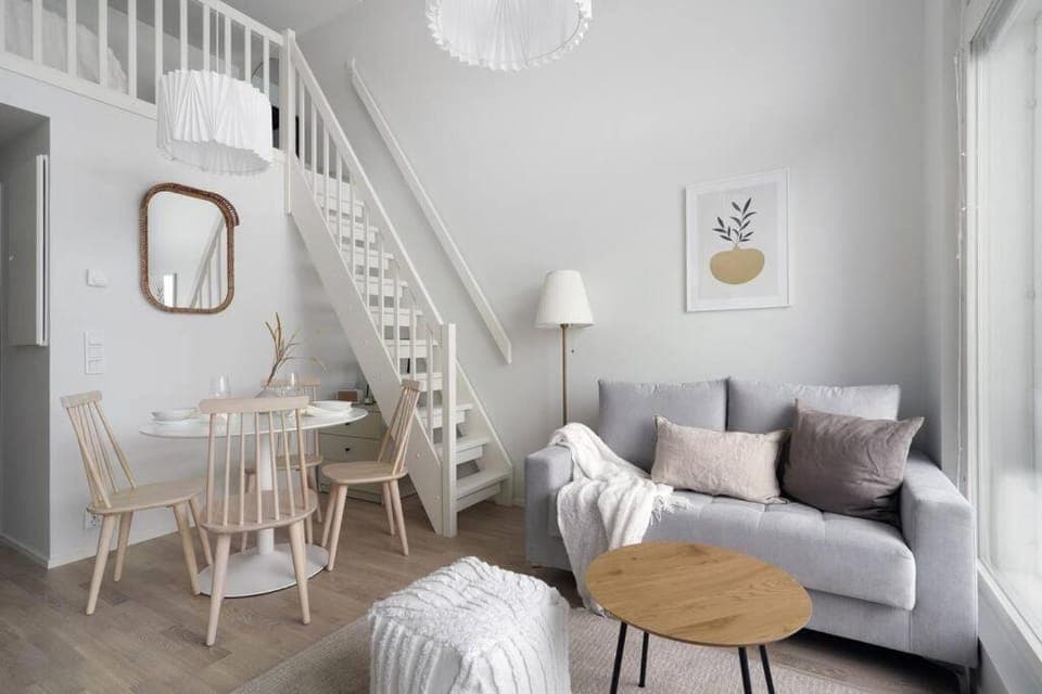 Living room, Seating area, Dining area