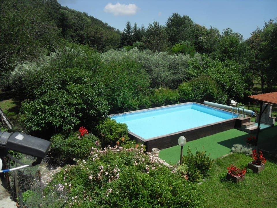Natural landscape, Garden, Swimming pool