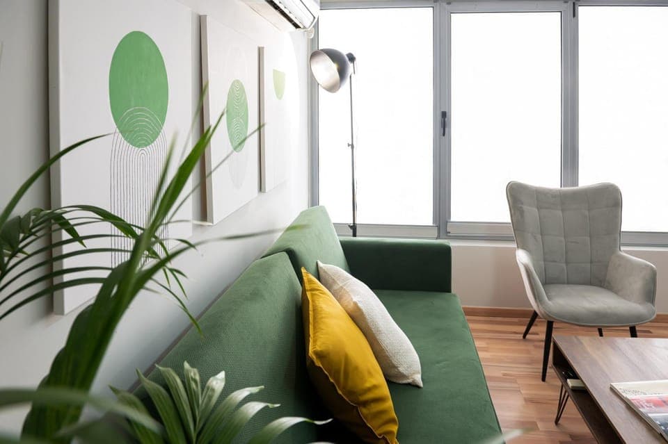 Living room, City view